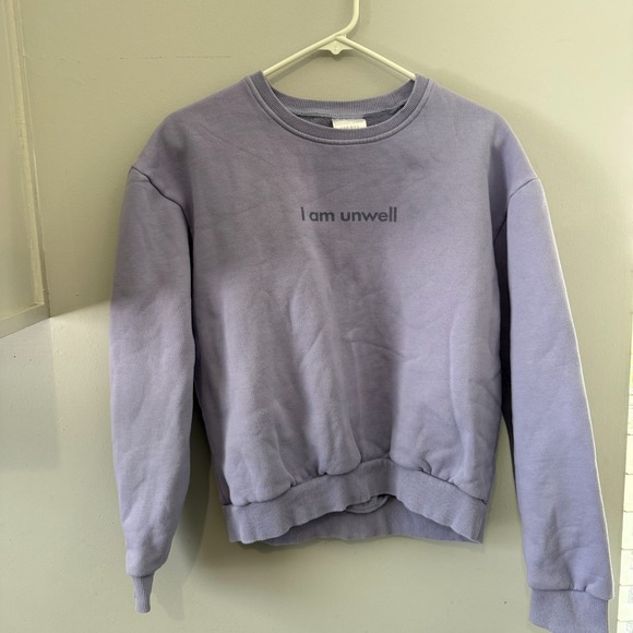 Tops - Barstool Sports I Am Unwell Sweatshirt Women Size Small Purple Crewneck Pullover